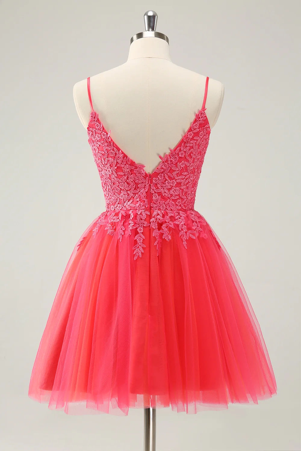 OKBBN cute A-line thin shoulder strap sequin sticker short Homecoming Dresses