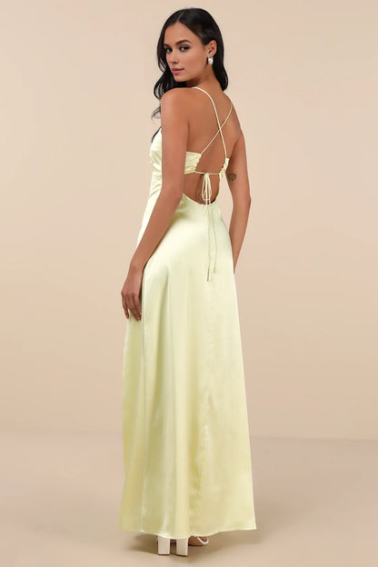 OKBBN cute and charming satin backless thin shoulder straps sleeveless Homecoming Dresses