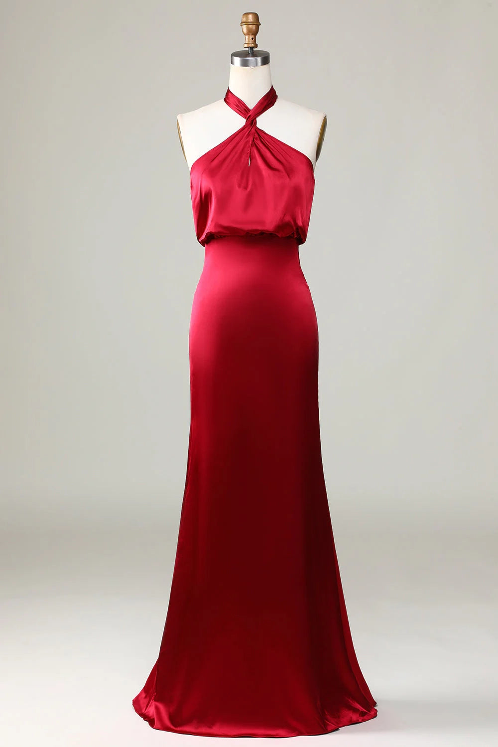OKBBN elegant and charming mermaid backless sleeveless Bridesmaid Dresses