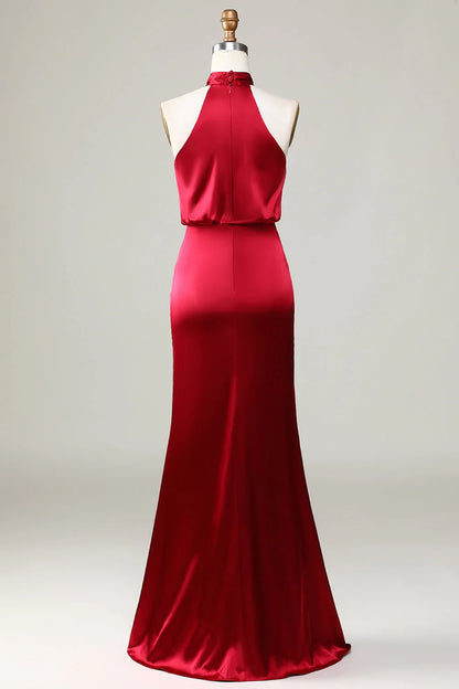 OKBBN elegant and charming mermaid backless sleeveless Bridesmaid Dresses