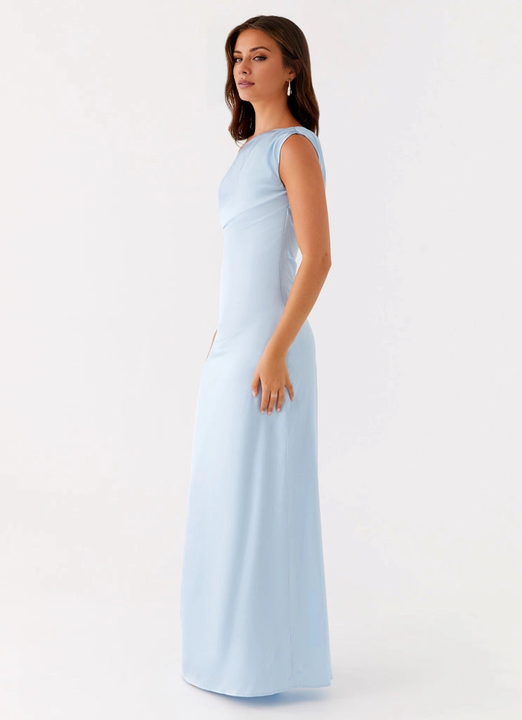 OKBBN elegant and exquisite off shoulder pleated satin Prom Dresses