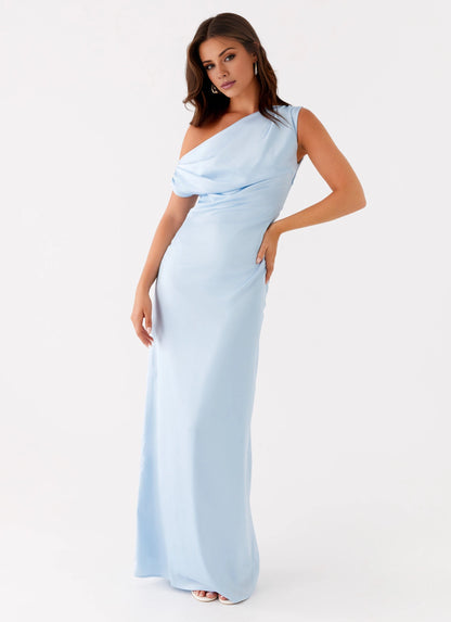 OKBBN elegant and exquisite off shoulder pleated satin Prom Dresses