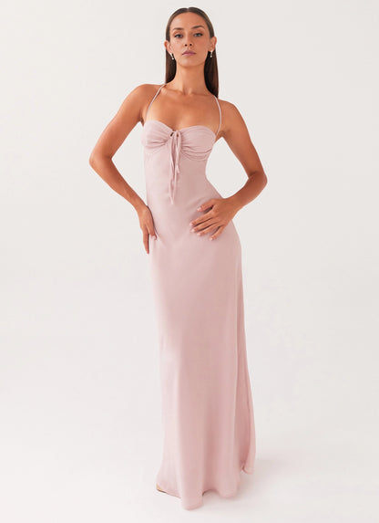 OKBBN elegant pleated bust, backless and charming silhouette tailored Prom Dresses