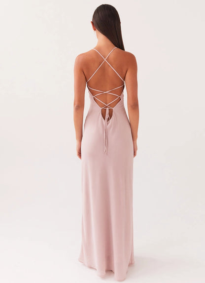 OKBBN elegant pleated bust, backless and charming silhouette tailored Prom Dresses