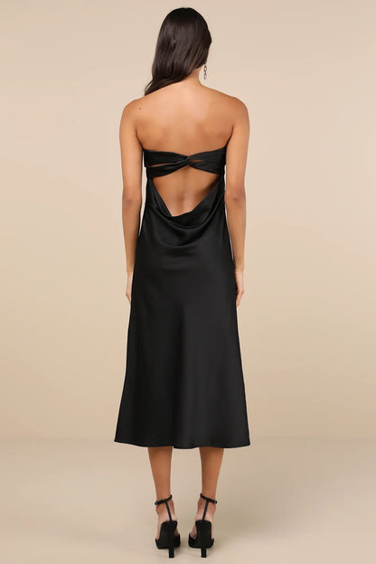 OKBBN elegant satin off shoulder hooded mid length Homecoming Dresses