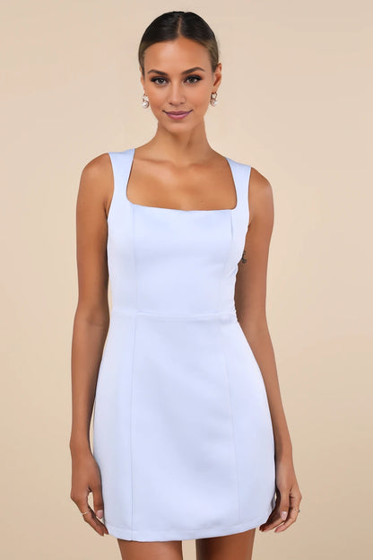 OKBBN elegant short satin backless mini Homecoming Dresses
