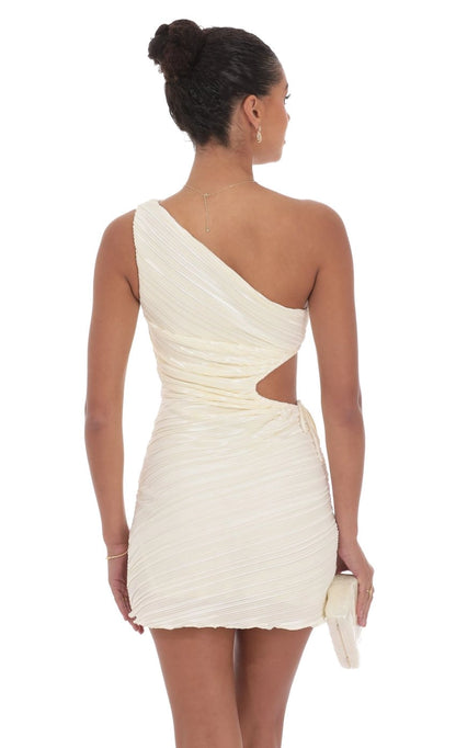 OKBBN elegant single shoulder pleated slim fit sleeveless Homecoming Dresses