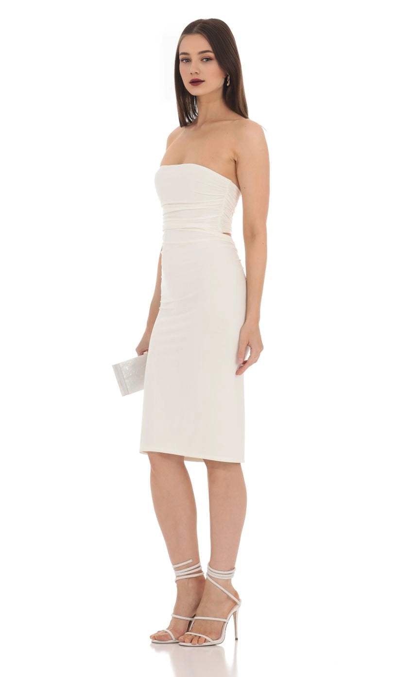 OKBBN elegant slim fit pleated off shoulder mid length Homecoming Dresses