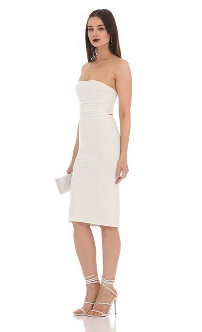 OKBBN elegant slim fit pleated off shoulder mid length Homecoming Dresses