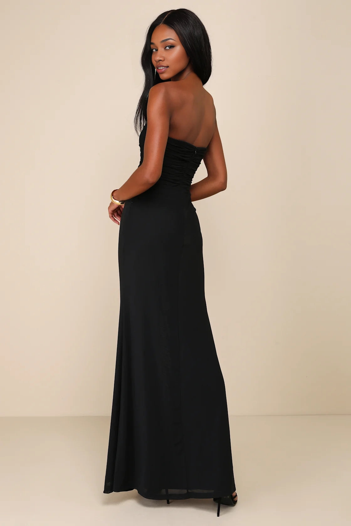 OKBBN elegant slim fit sleeveless mesh off shoulder pleated Homecoming Dresses