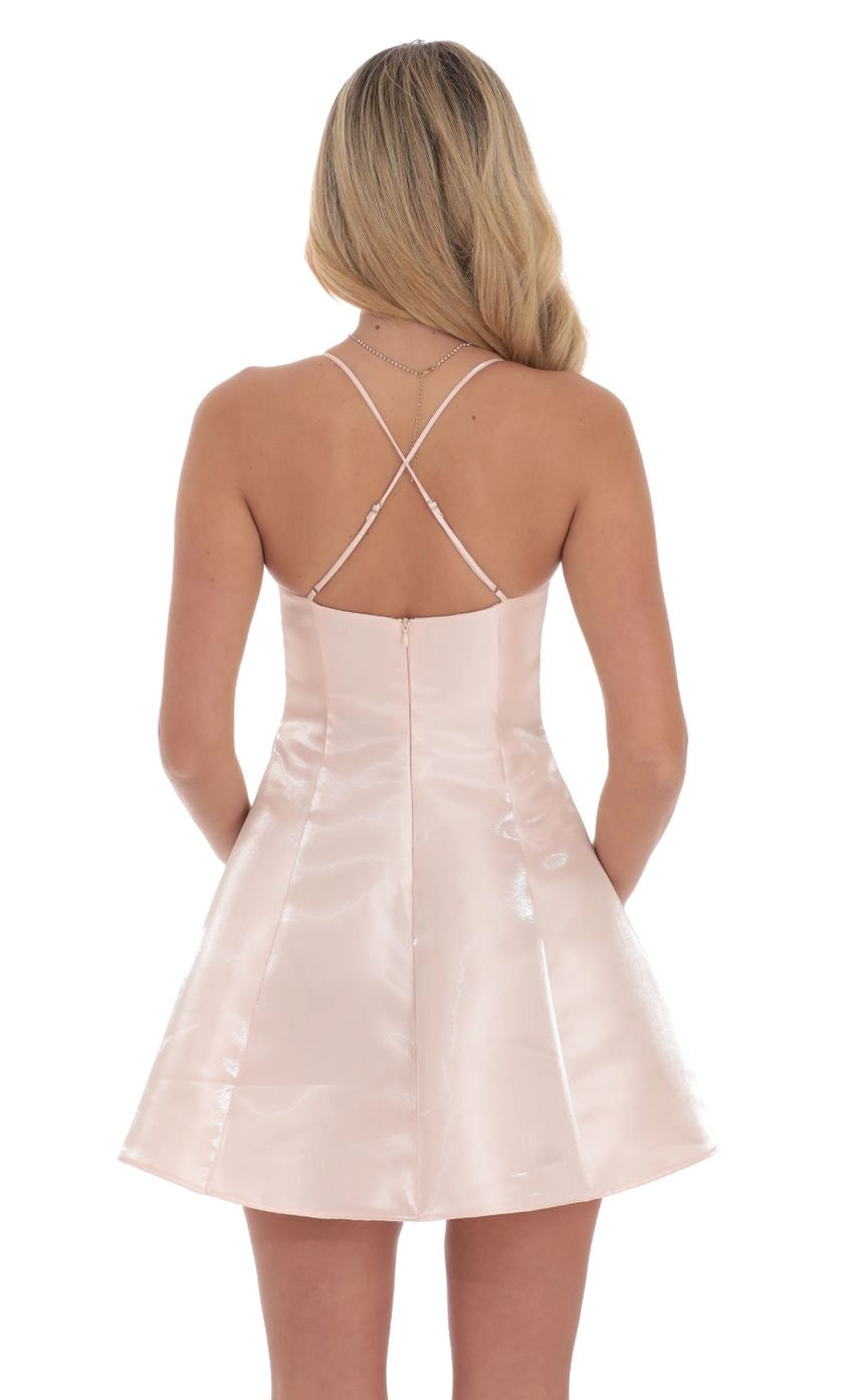 OKBBN elegant slim shoulder strap sleeveless minimalist slim fit flared skirt Homecoming Dresses