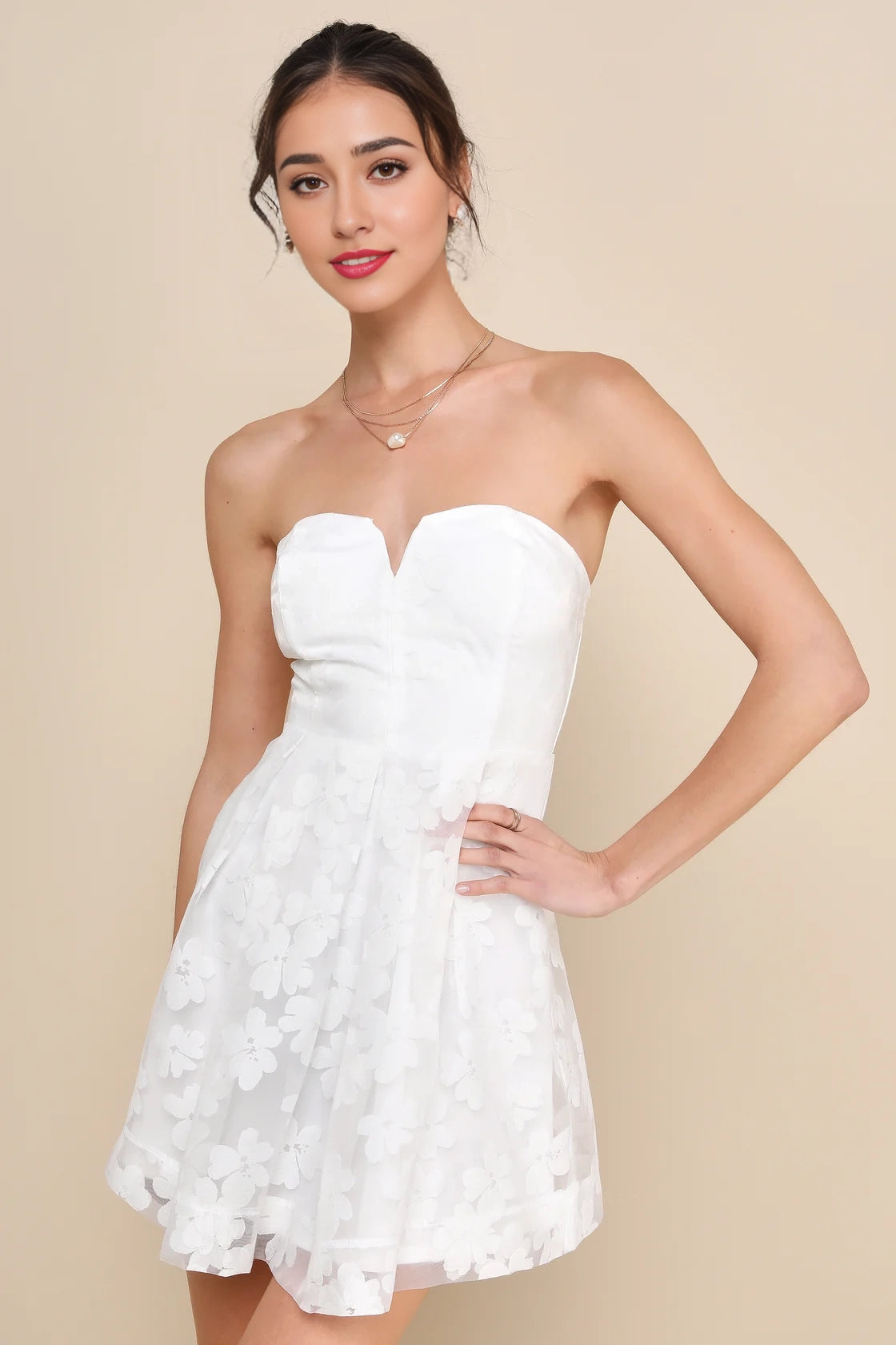 OKBBN lightweight woven organza off shoulder tight corset with heart-shaped neckline and pleated Homecoming Dresses