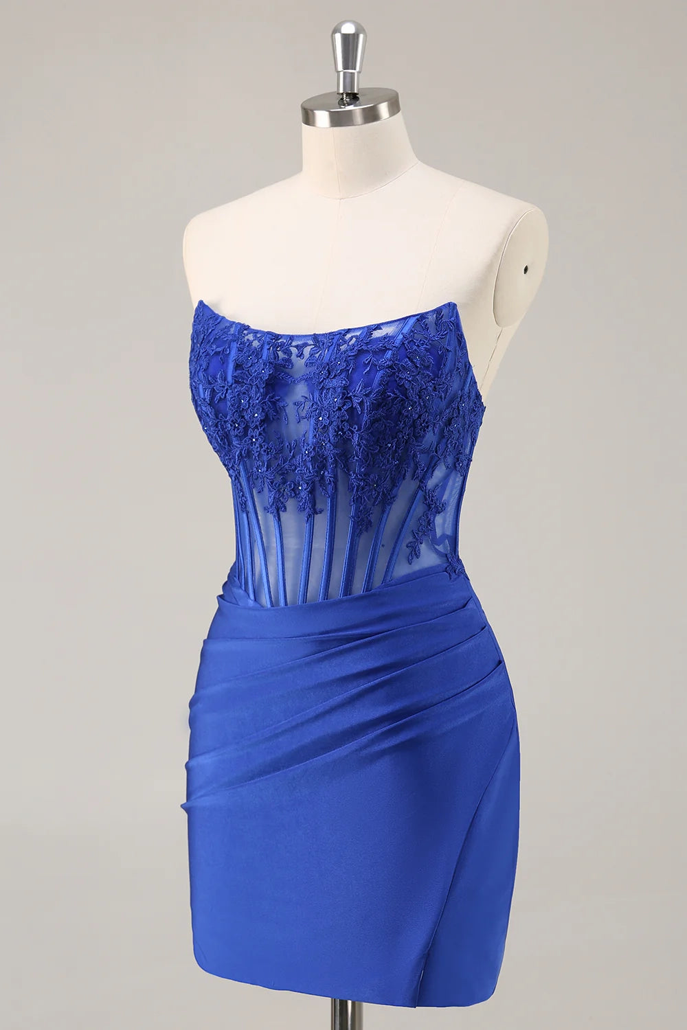OKBBN off shoulder tight corset with pleated sequins, short and tight Homecoming Dresses