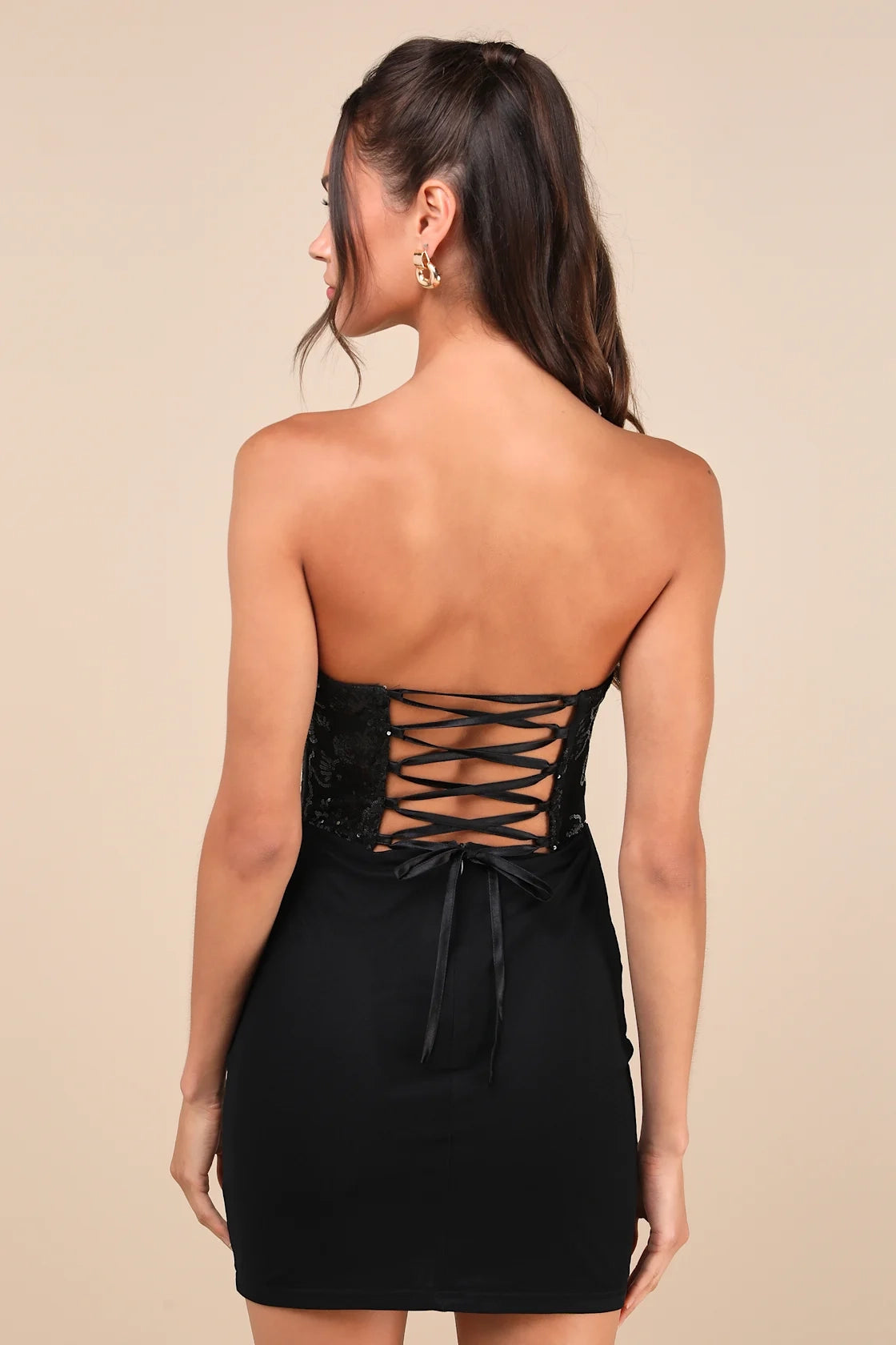 OKBBN sexy and charming mesh sequins shoulder hugging mini floral embroidery Homecoming Dresses