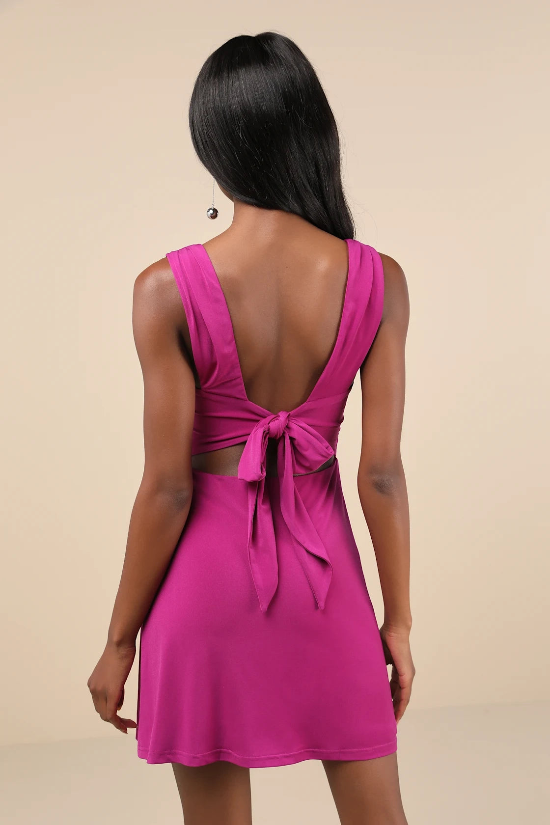 OKBBN sexy and charming tight knit lace up mini square neckline pleated corset Homecoming Dresses