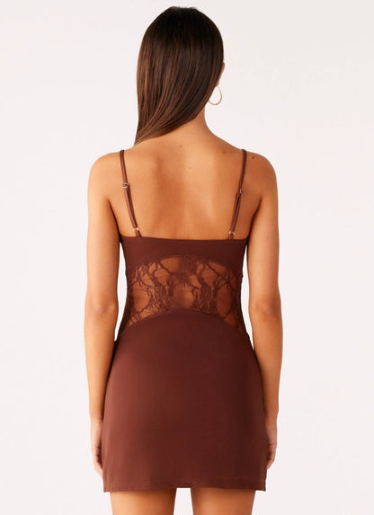 OKBBN sexy mini adjustable shoulder straps elastic knit lace tight corset Homecoming Dresses