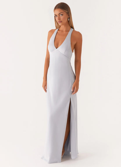 OKBBN stunning and elegant round neck slim fit silhouette, slim shoulder straps, tight corset Prom Dresses