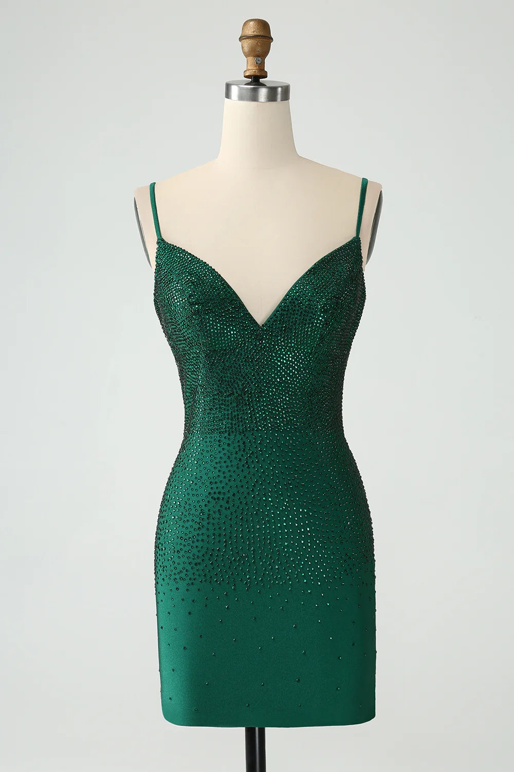 OKBBN style tight slim shoulder strap with backless bead Homecoming Dresses