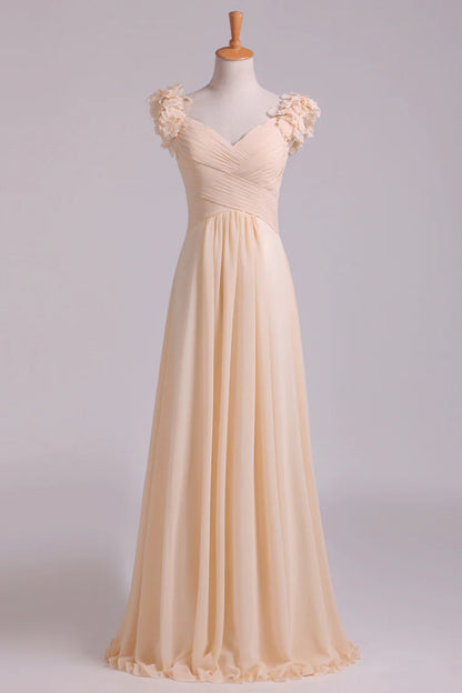 Sexy Off Shoulder A-line Chiffon Ruffle Edge Party Party Dress