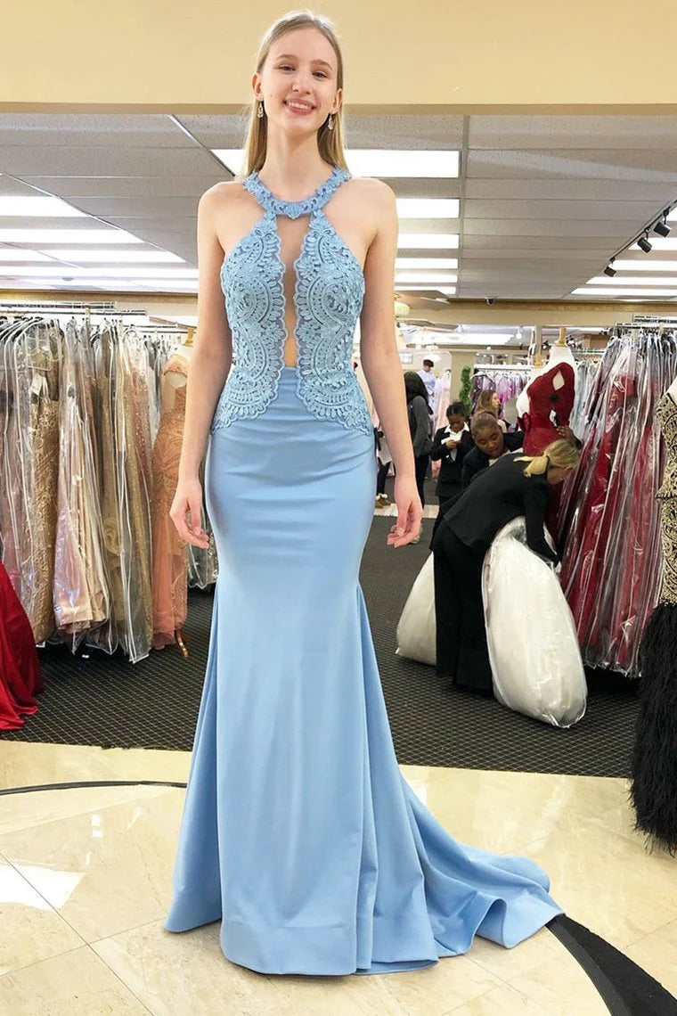 Elegant and minimalist dance dress mermaid silk sweep train