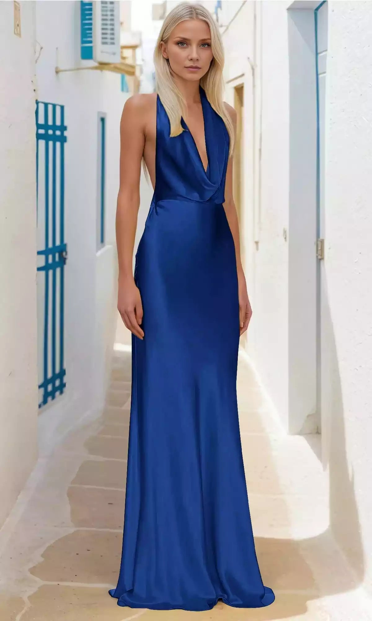 Sexy and bold backless camisoles with a unique V-neckline and tight straps add a touch of charm and allure to Prom Dresses