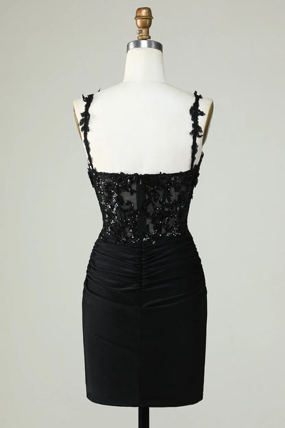 Slim fit hot and sexy strap back to school holiday short dress adorned with stickers