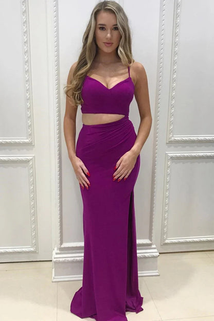 Elegant high-class color formal strap cocktail ball evening gown