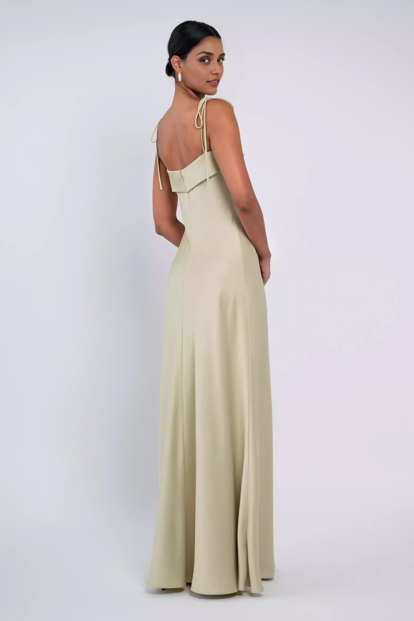 Simple thin shoulder straps, shoulder straps, diagonal cut, straight neckline, fully lined, back zipper, Evening Dresses