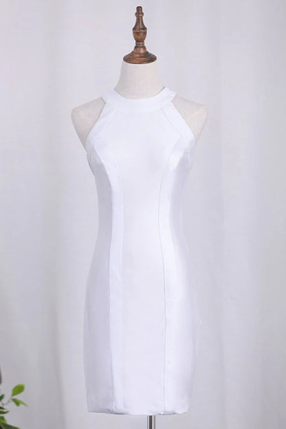 Elegant Shoulderless Luxury White Dress Backless Short/Mini Cover
