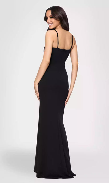 Stunning deep V-neck slim shoulder strap long dress hanging down, sexy and charming Prom Dresses