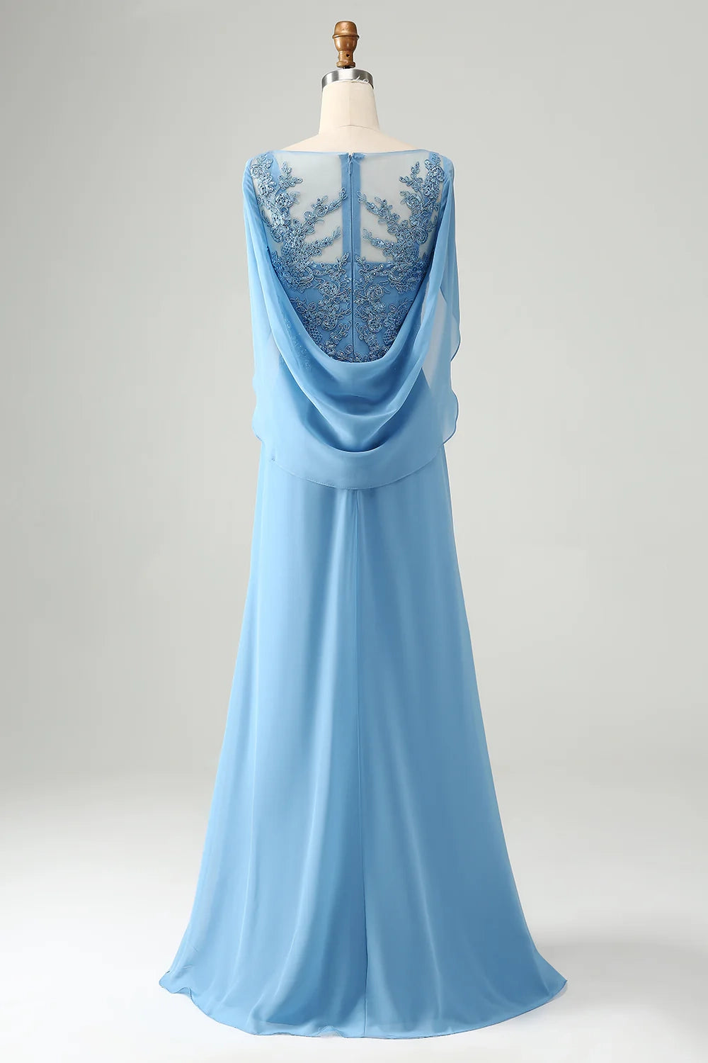 Stunning mermaid applique beaded sleeveless bridal mother gown