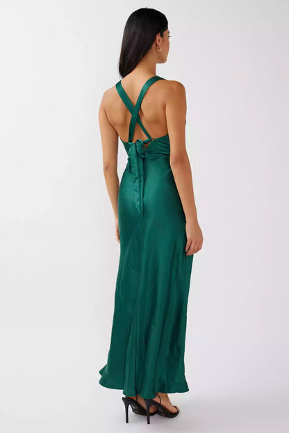 Stunning satin partial lining, cross straps, lace edges, hidden zipper on the back, Bridesmaid Dresses