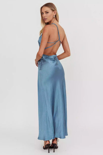 Stunning unlined single shoulder adjustable shoulder strap with side zipper Bridesmaid Dresses