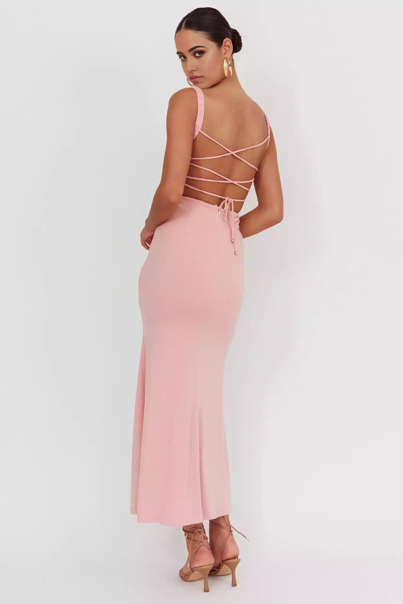 Super popular pleated padding, elastic shoulder strap, back strap, invisible zipper Prom Dresses