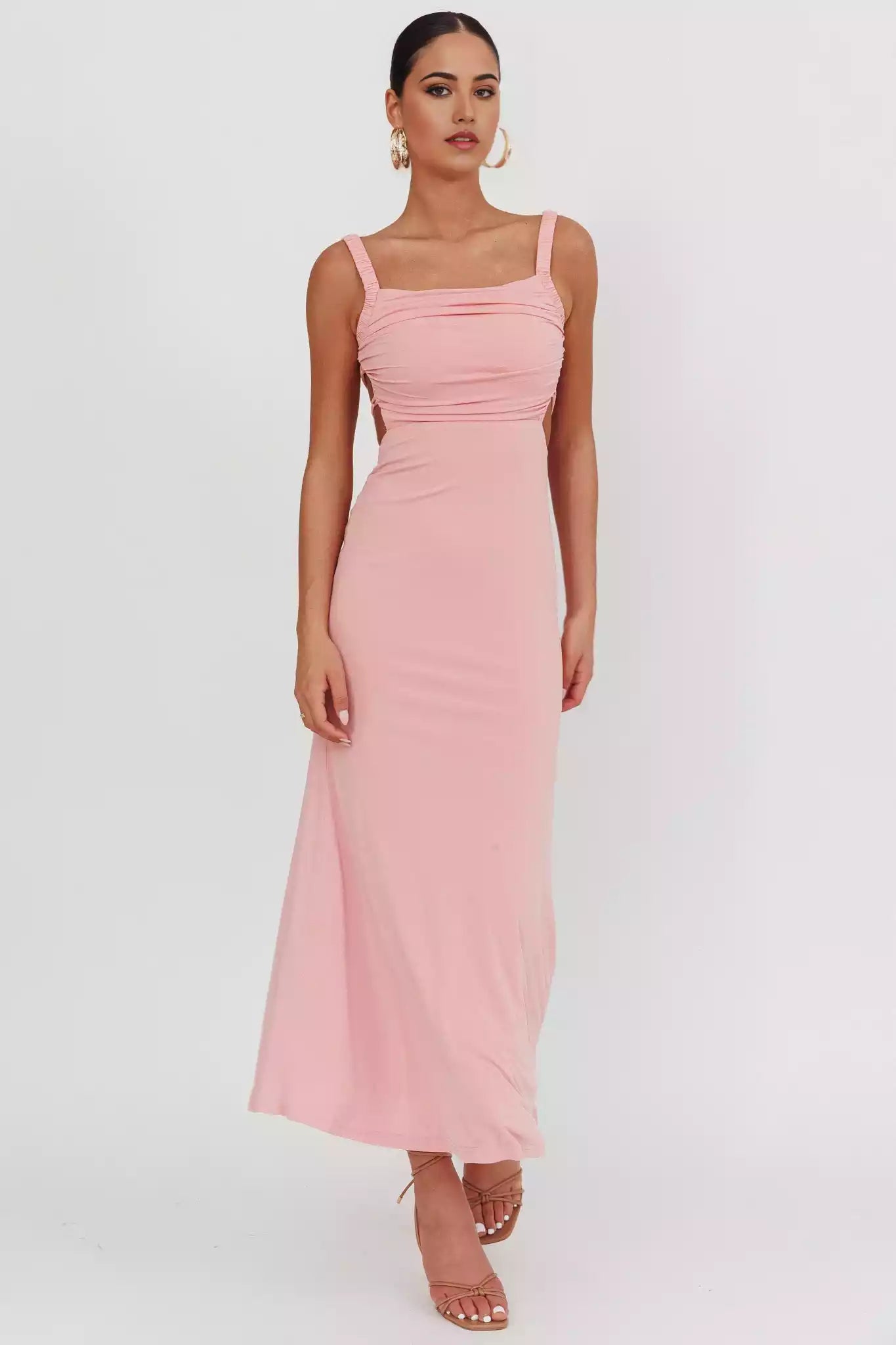 Super popular pleated padding, elastic shoulder strap, back strap, invisible zipper Prom Dresses