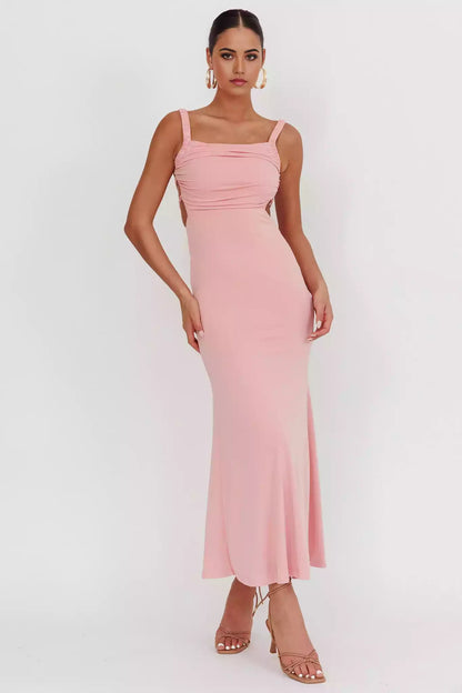 Super popular pleated padding, elastic shoulder strap, back strap, invisible zipper Prom Dresses