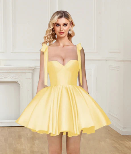 Sexy A-line Sweetheart Homecoming Party Dress with Shoulder Straps