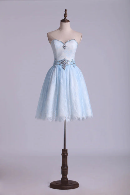 Sweet and elegant lace dress mini beading