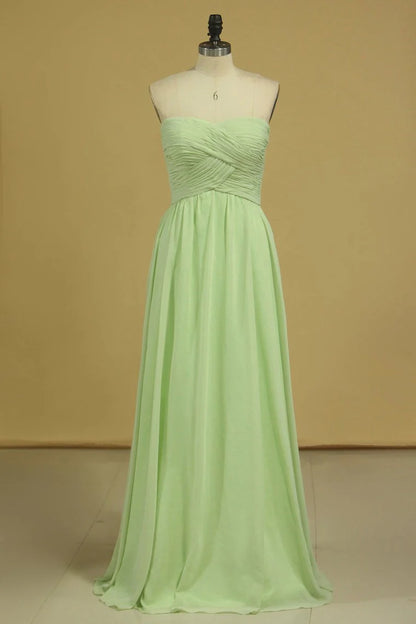 Sweetheart Elegant Shoulderless A-Line and Ground Chiffon Cocktail Ball Party Dress