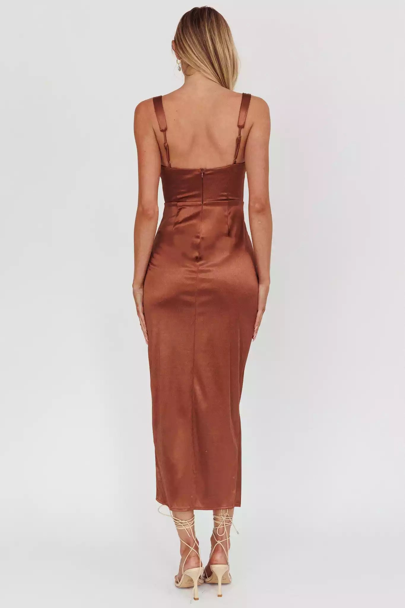 Sweet mid length bust with lining and pleated details, tight corset with zipper at the back, Bridesmaid Dresses