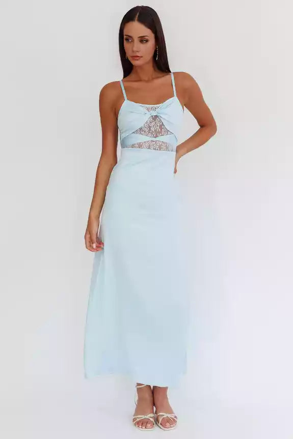 The eye-catching unlined twisted detail lace corset with adjustable shoulder straps and a zipper at the back, Bridesmaid Dresses