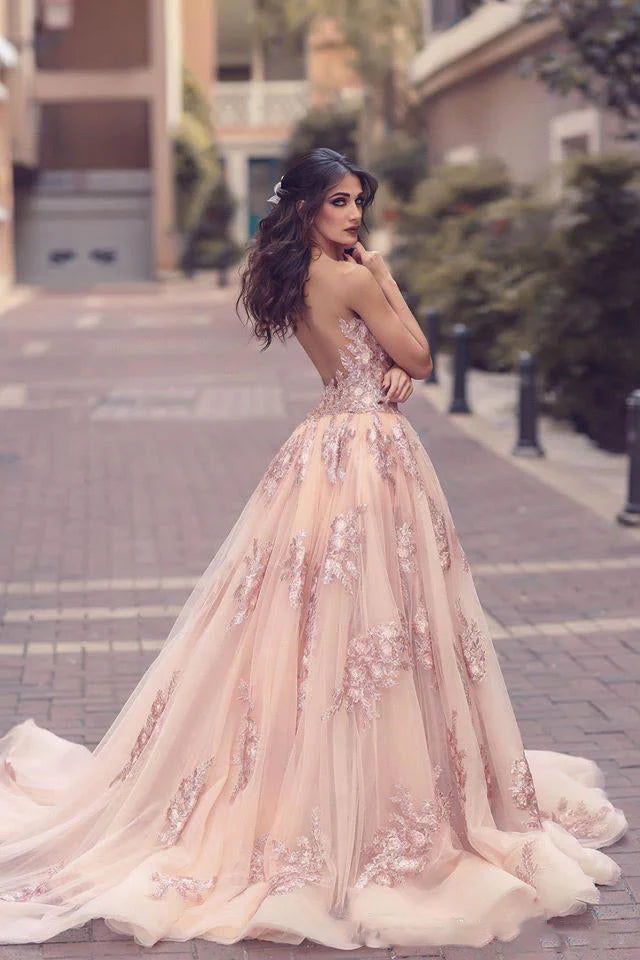 Unique Elegant Ball Evening Dress Mermaid sheer