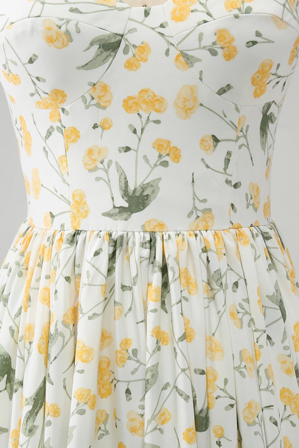 Elegant Ivory A-line Flower Long Dance Party Evening Dress