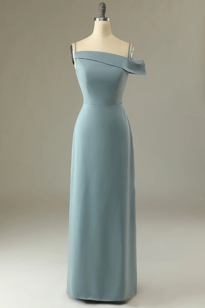 Blue Sheath Simple Ball Fit Dress