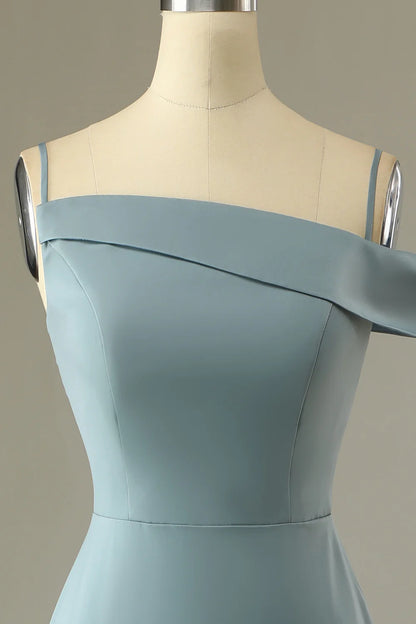 Blue Sheath Simple Ball Fit Dress