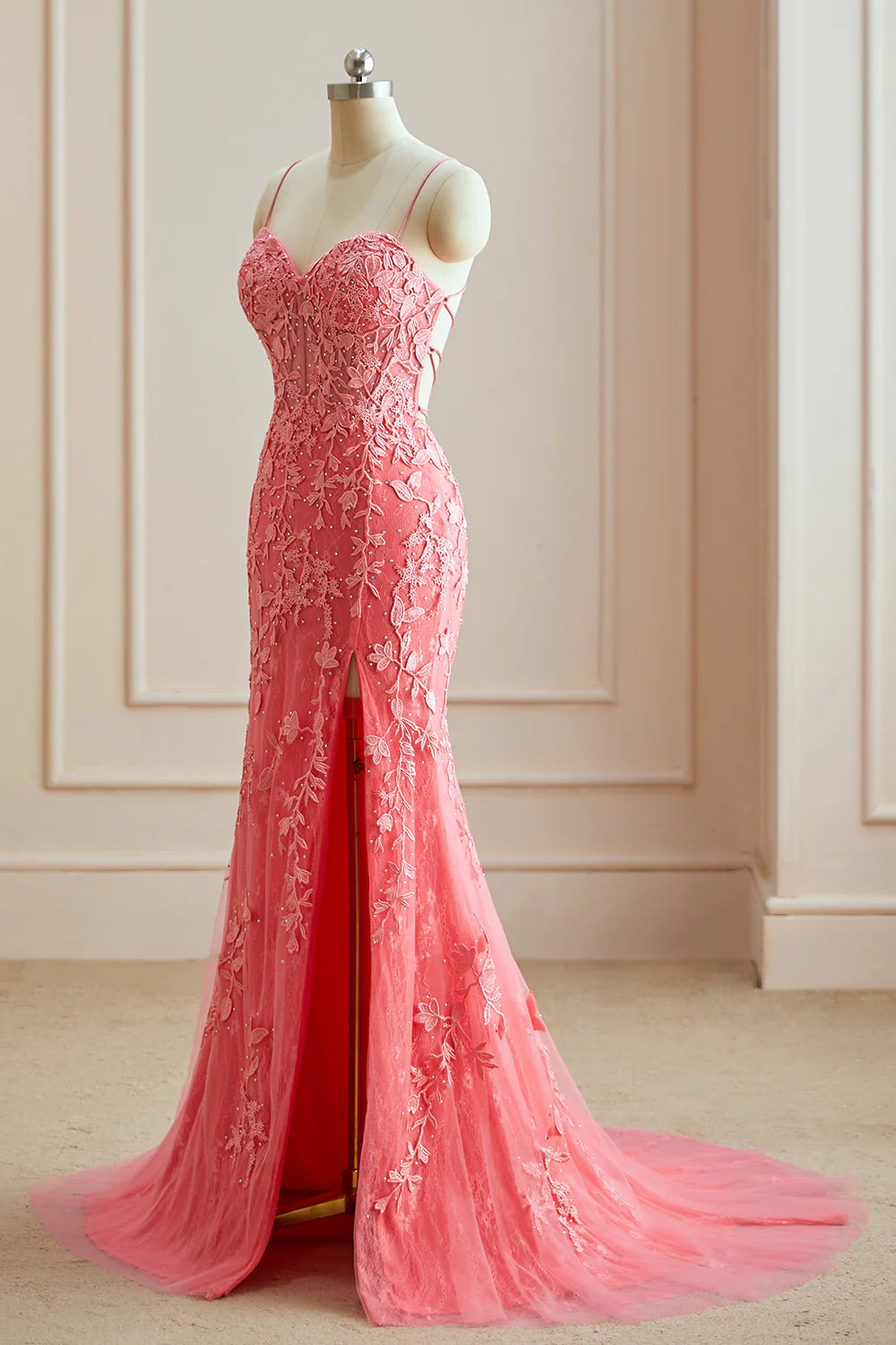 Sexy Mermaid Ball Oblique Back Evening Dress Long Formal Dress