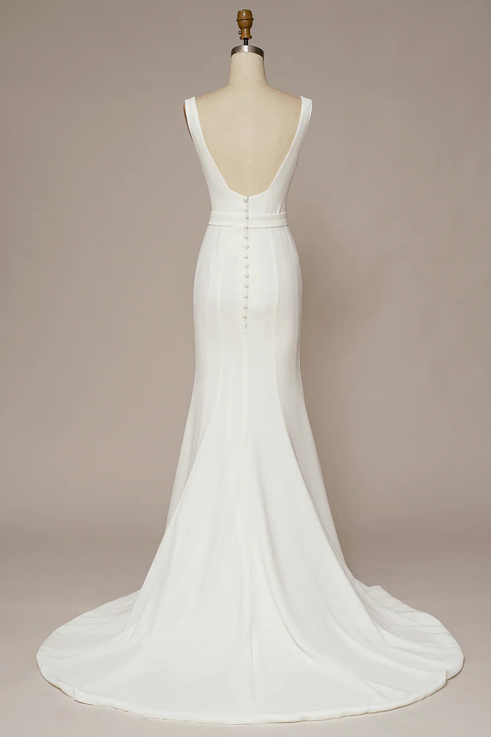 Simplicity Mermaid Square Neck Wedding Dress