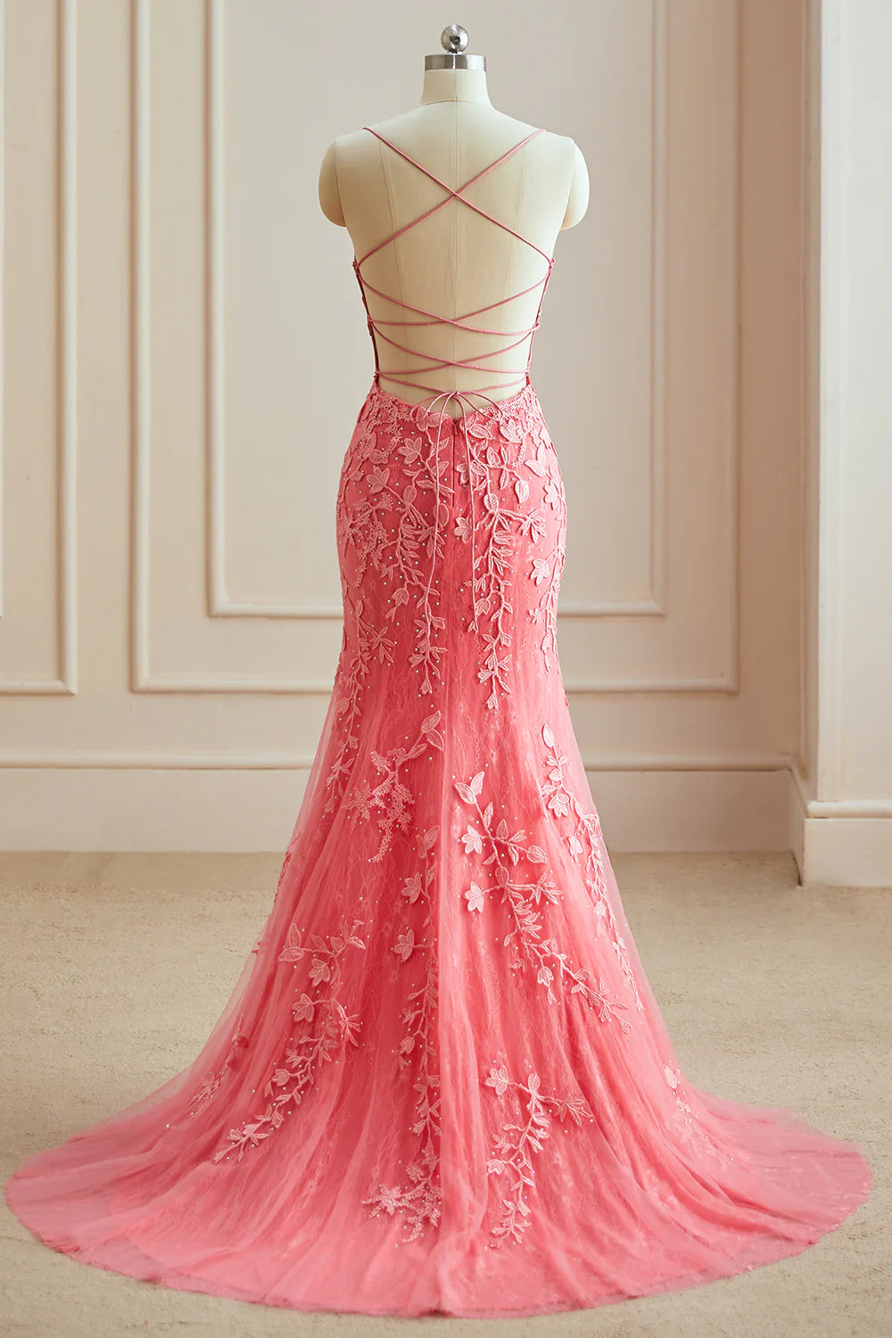 Sexy Mermaid Ball Oblique Back Evening Dress Long Formal Dress