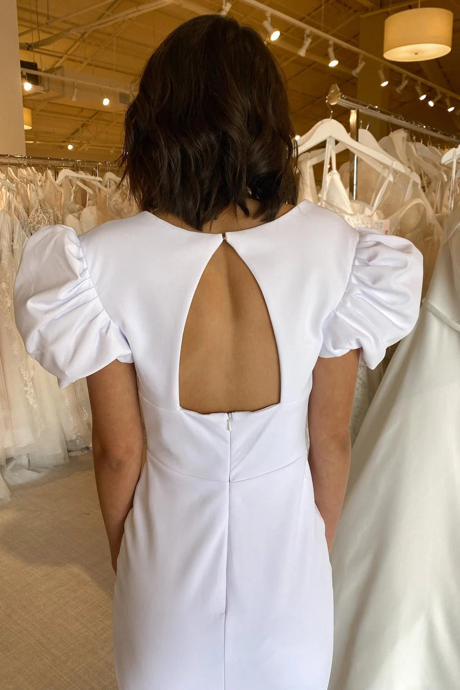 Plunge V Cutout Back Mermaid Long Formal Dress