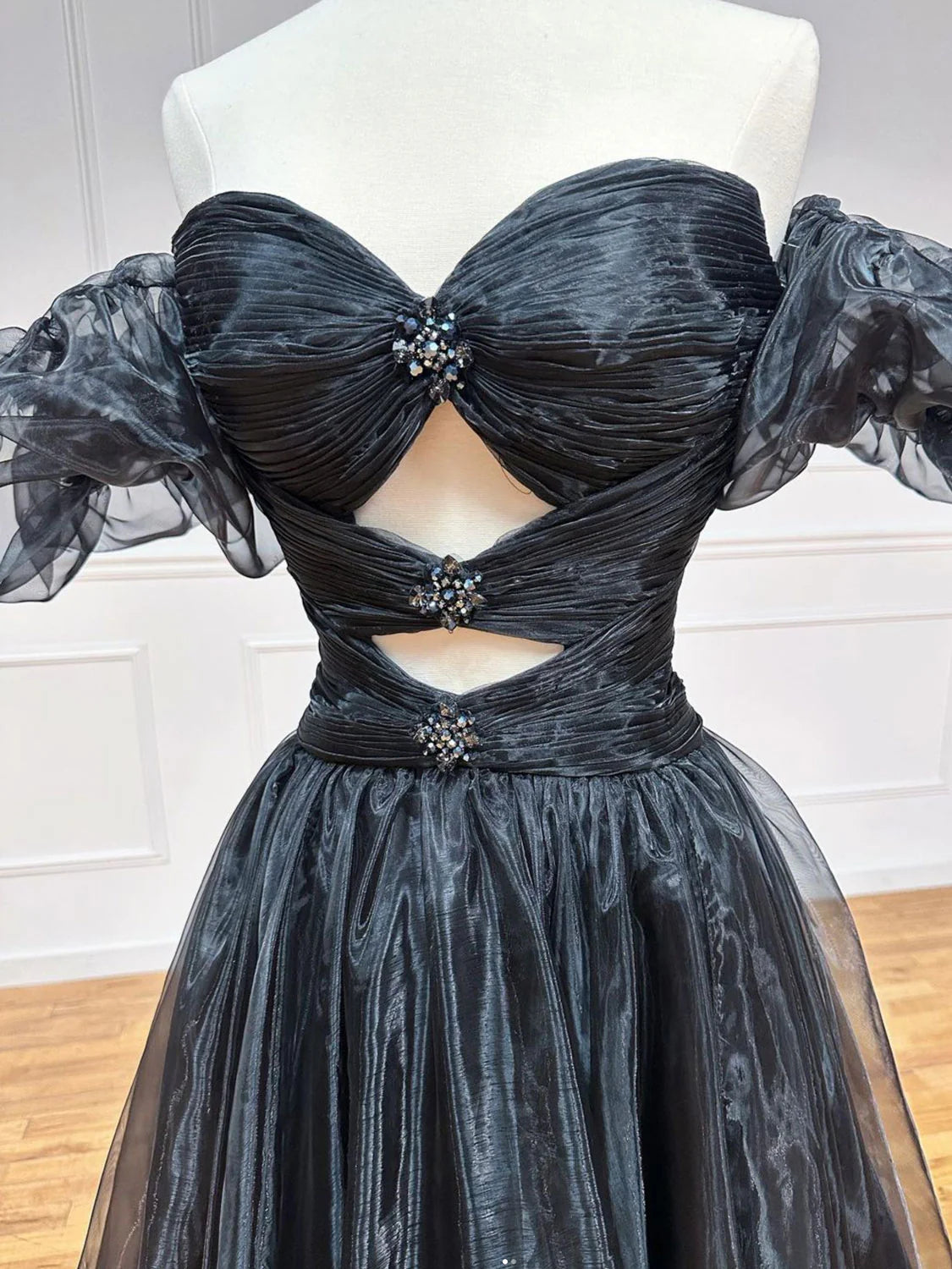 Black Mermaid Sequin Long Evening Dress Black Formal Dress